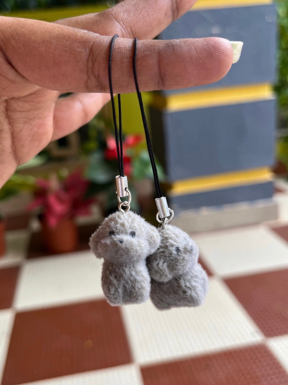Furry Dog Key Chain