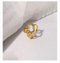 Anti - Tarnish Heart Ring