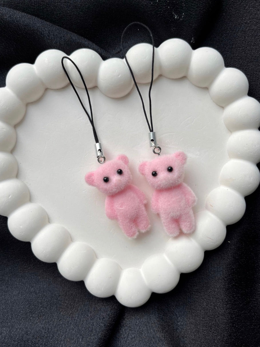 Furry Teddy Key Chain
