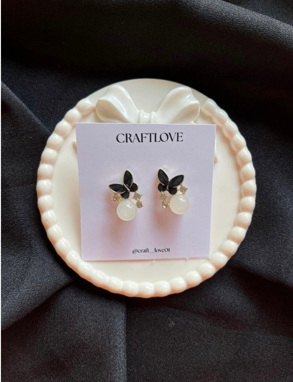 Butterfly Stone Earring