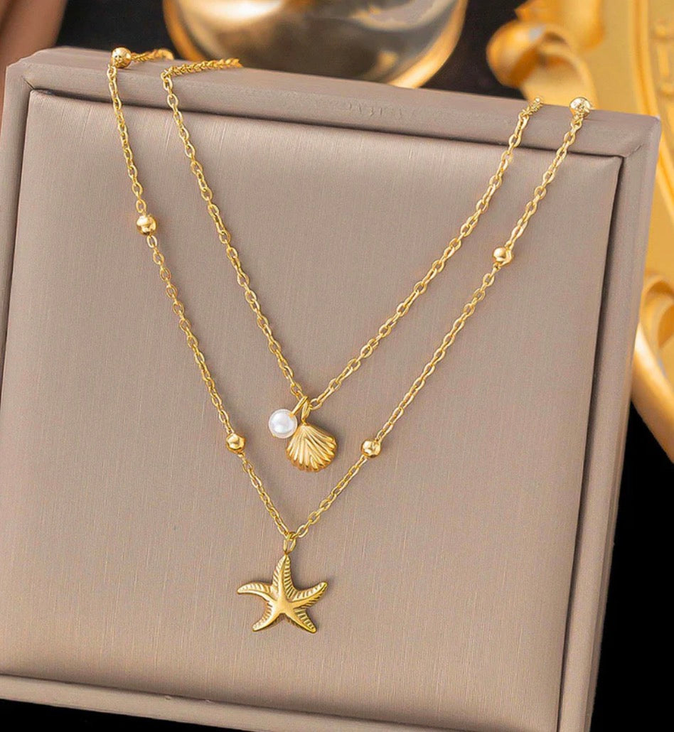Premium Quality Anti - Tarnish Beach Theme Necklace