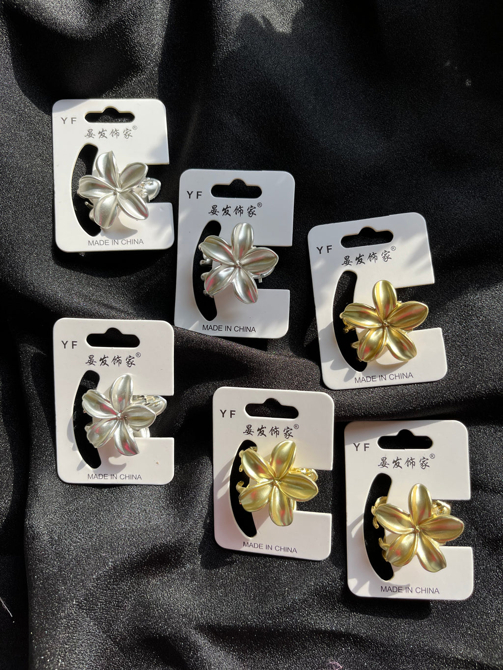 Metal Flower Claw Clip