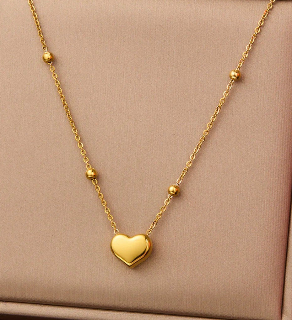 Mini Heart Necklace (anti - tarnish)