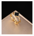 Black Vancleef Ring (Anti - Tarnish)