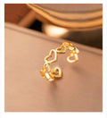 Anti - Tarnish Heart Ring
