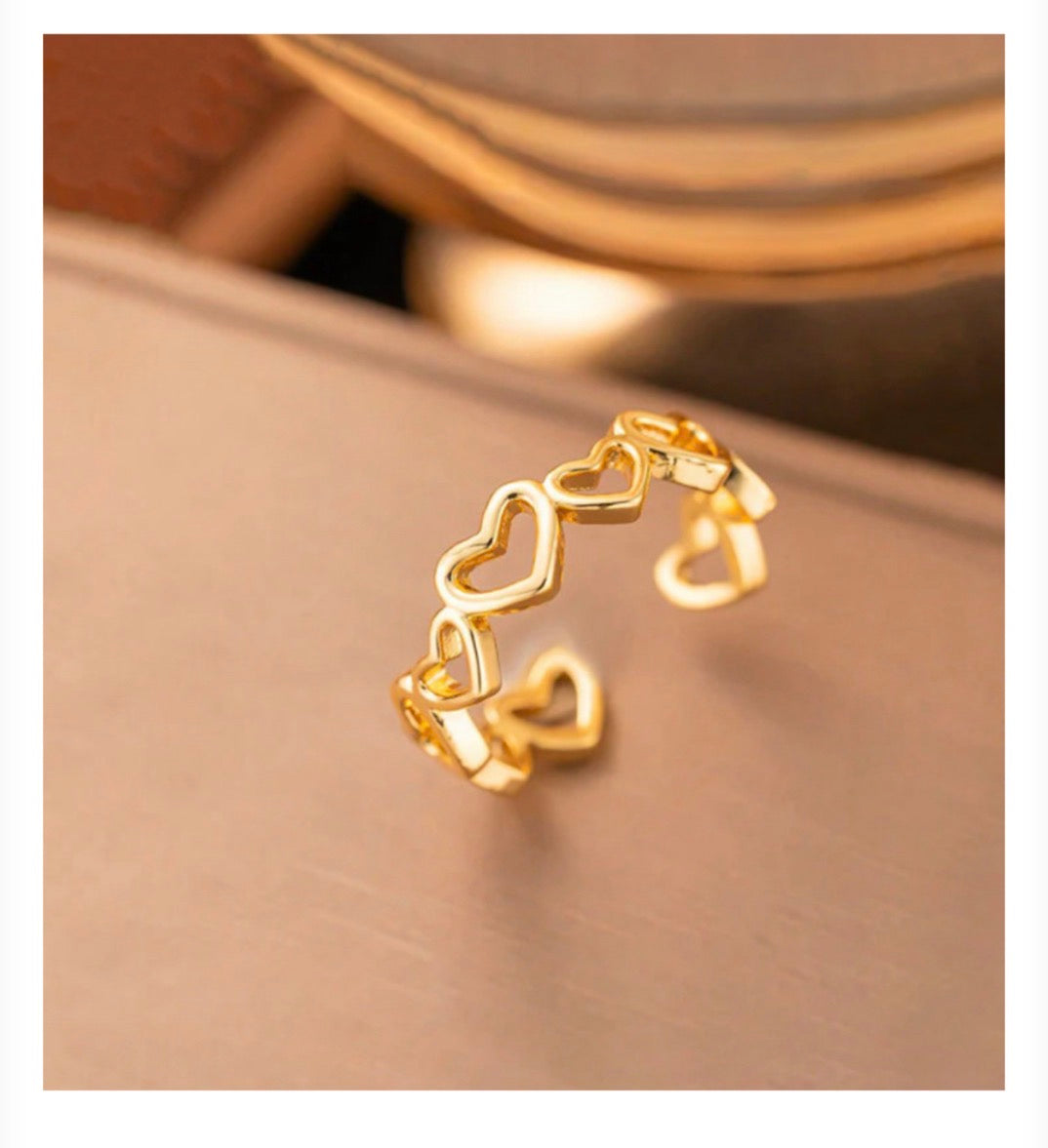 Anti - Tarnish Heart Ring