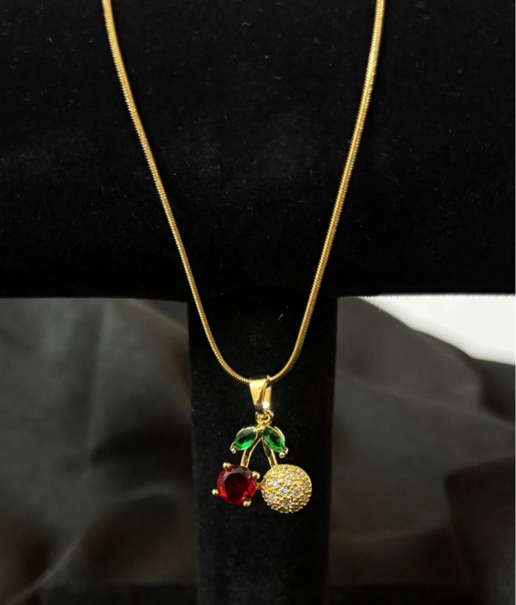 Cherry Anti Tarnish Necklace