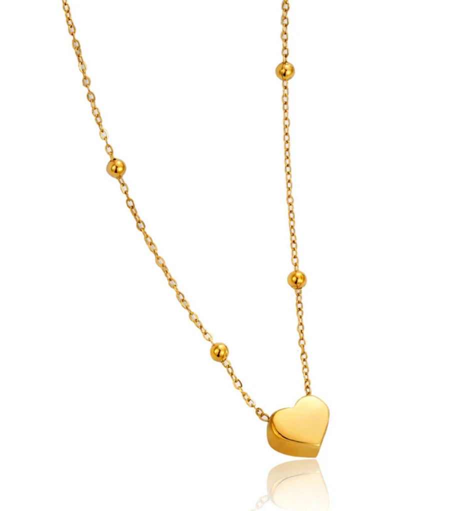 Mini Heart Necklace (anti - tarnish)