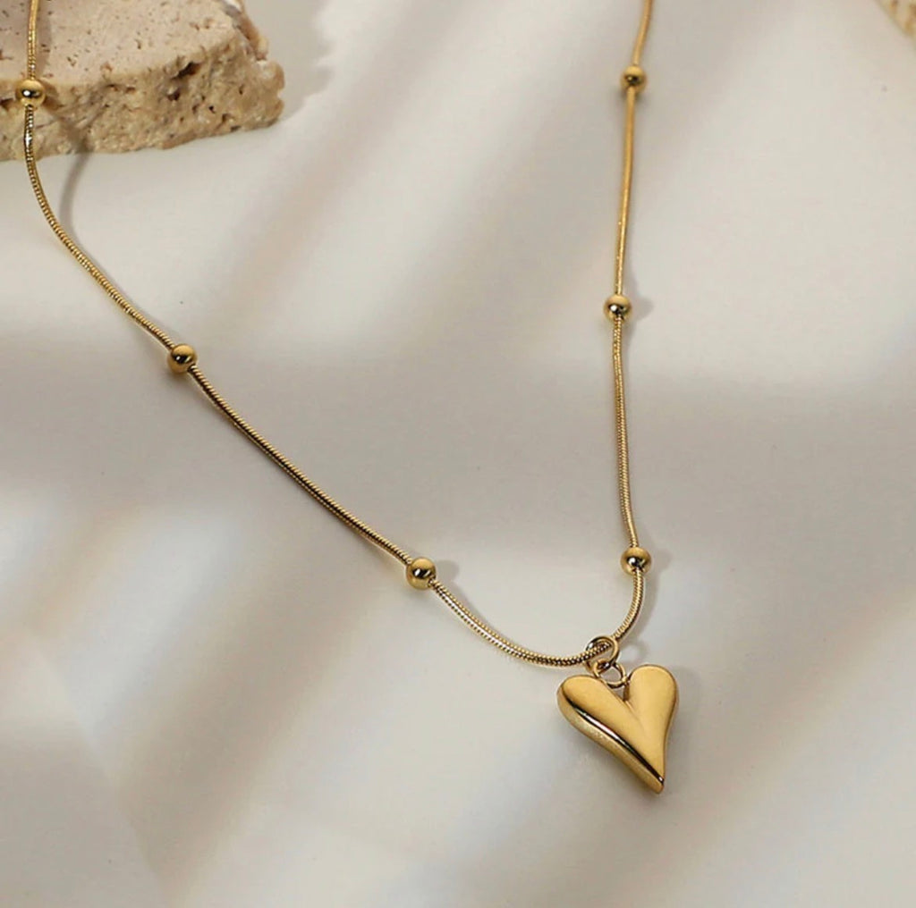 Heart Anti - Tarnish Necklace