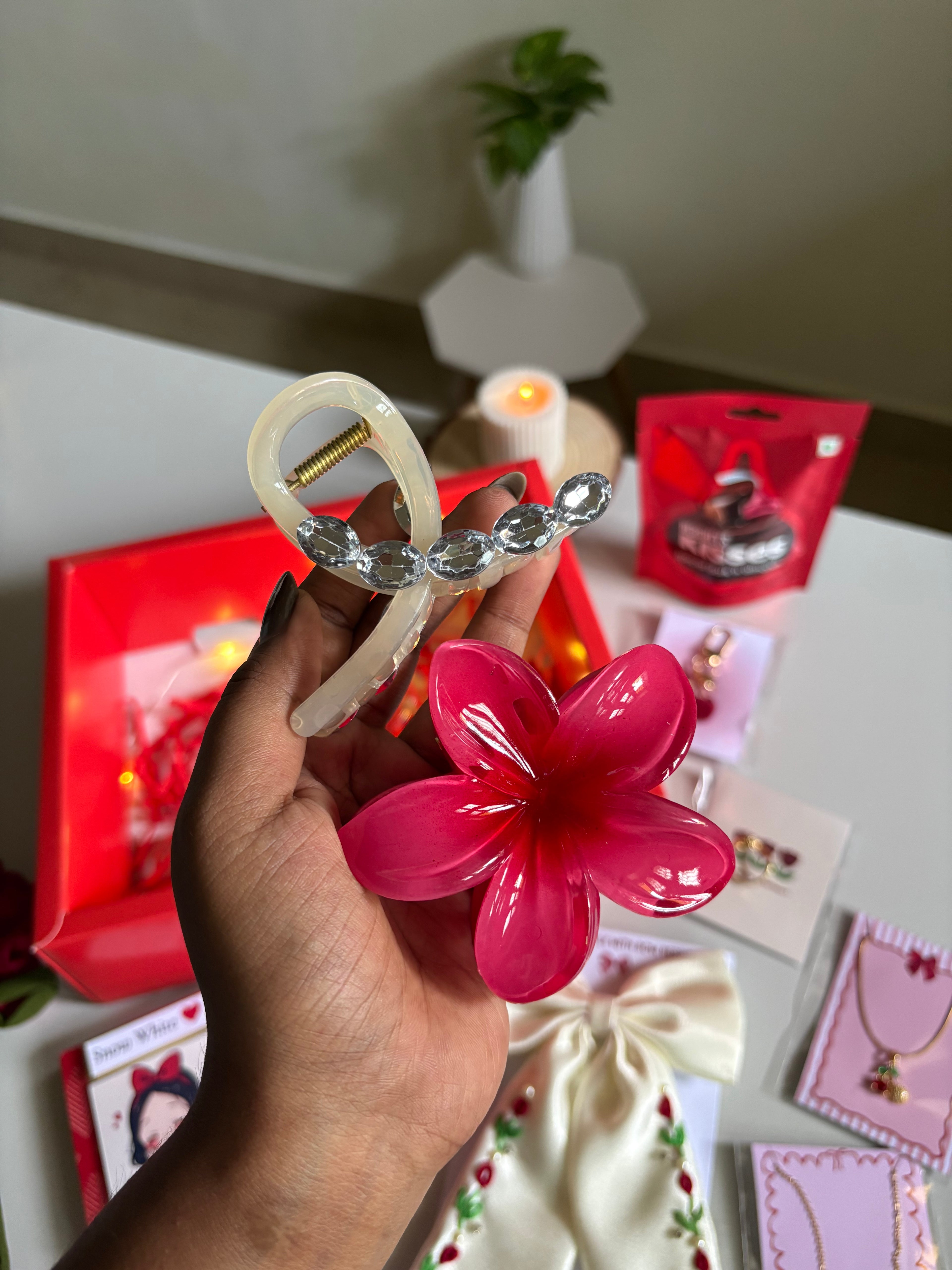 Red Tulip Hamper Box ❤️🍒✨(premium Luxury hamper)