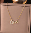 Heart Infinity Anti Tarnish Necklace