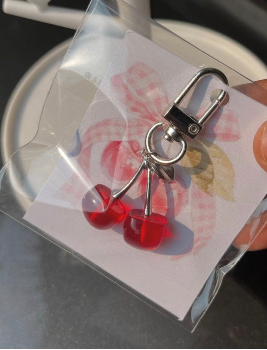 Coquette Cherry Key Chain