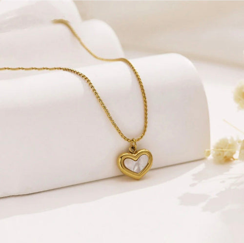 Anti - Tarnish Heart Necklace