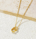 Heart Ring Necklace (Anti - Tarnish)