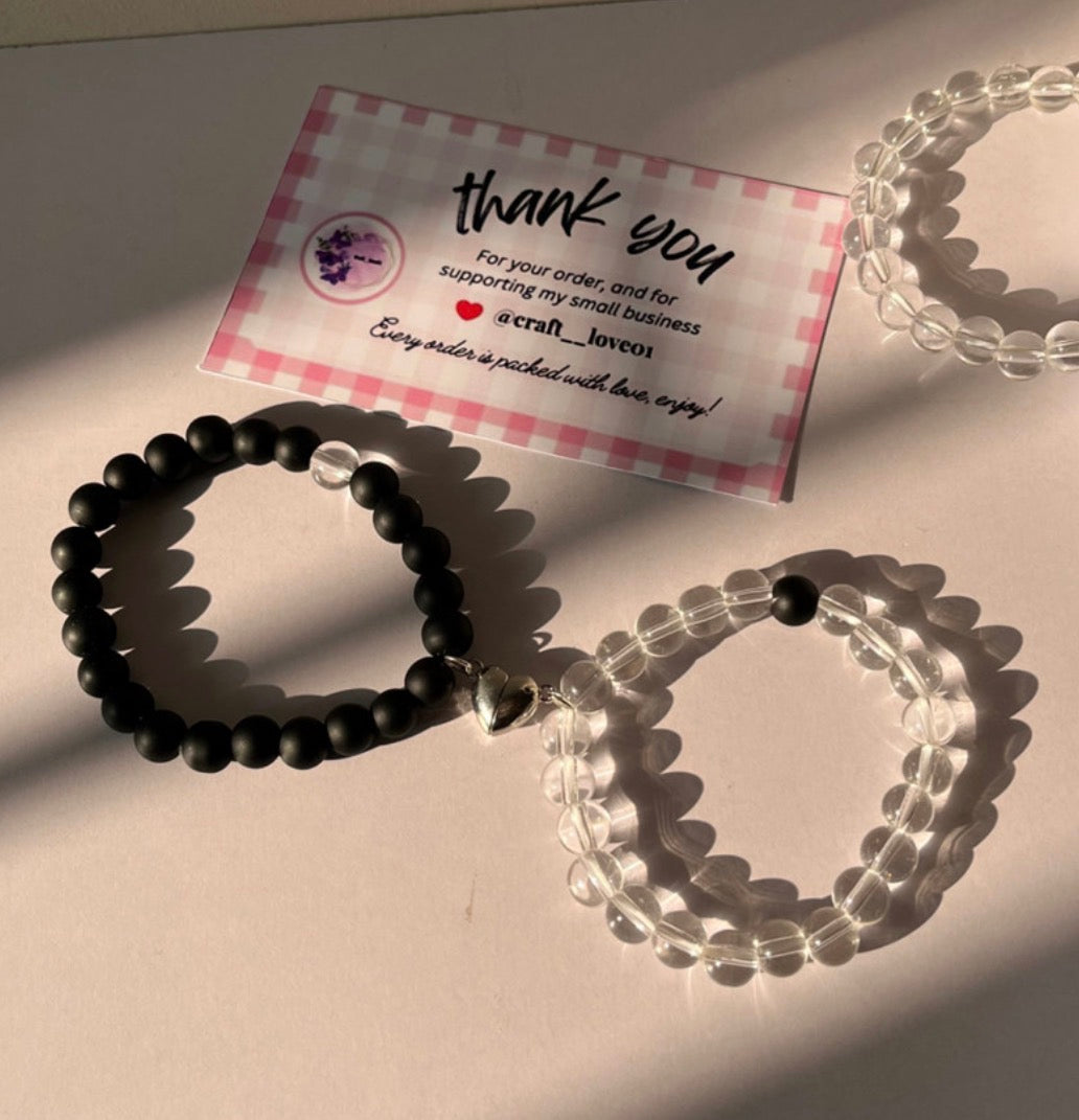 Couple Bracelet With Magnets