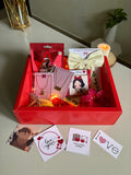 Red Tulip Hamper Box ❤️🍒✨(premium Luxury hamper)