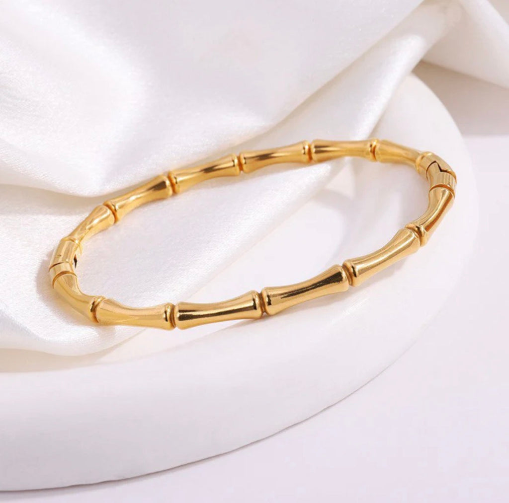 Bamboo Kada Bracelet(anti - Tarnish)