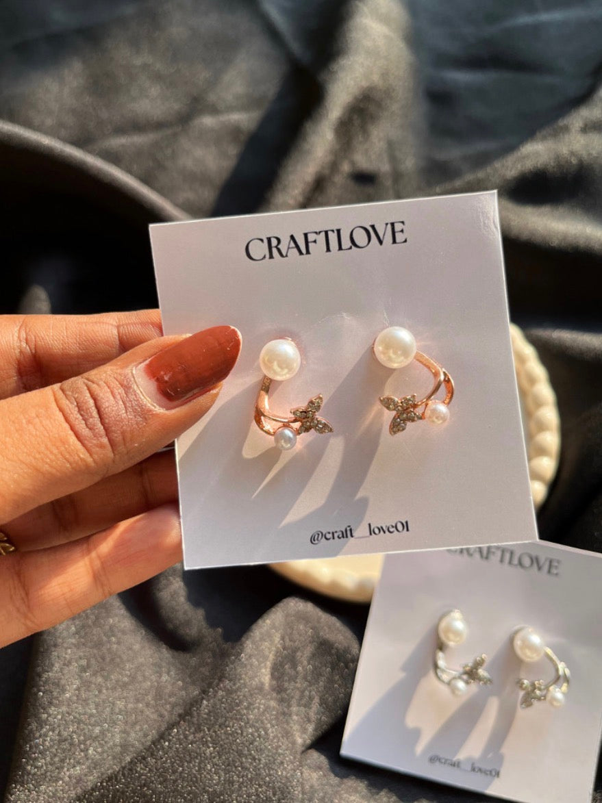 Korean butterfly earrings