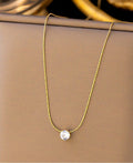 Anti - Tarnish Stone Necklace