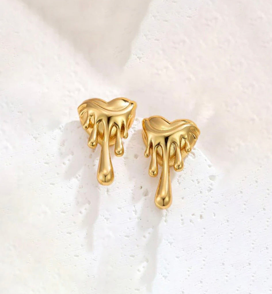 Melting Heart Earring