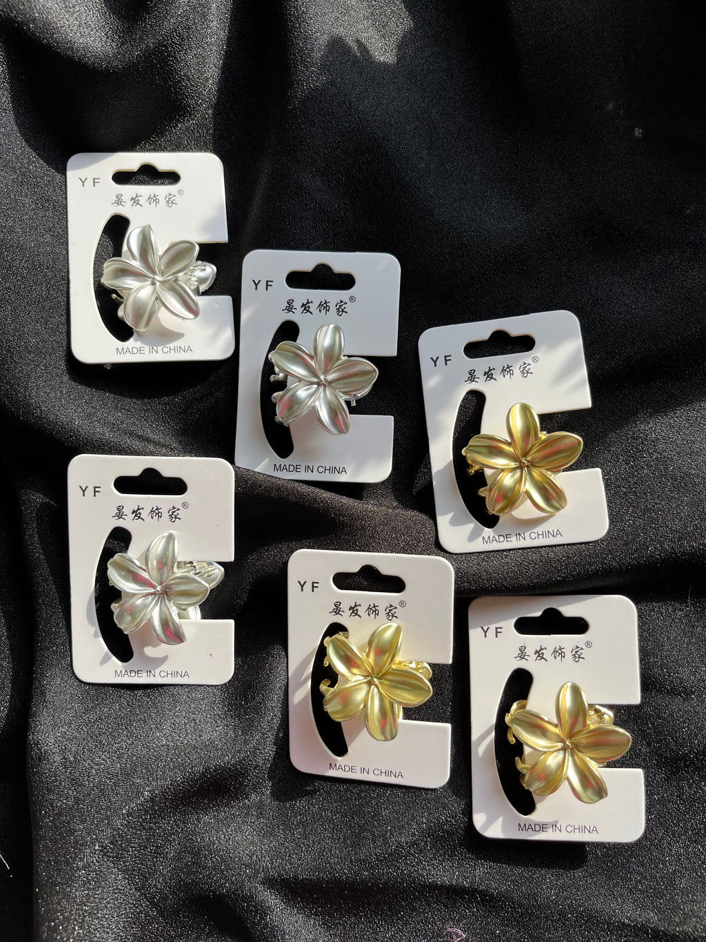 Metal Flower Claw Clip