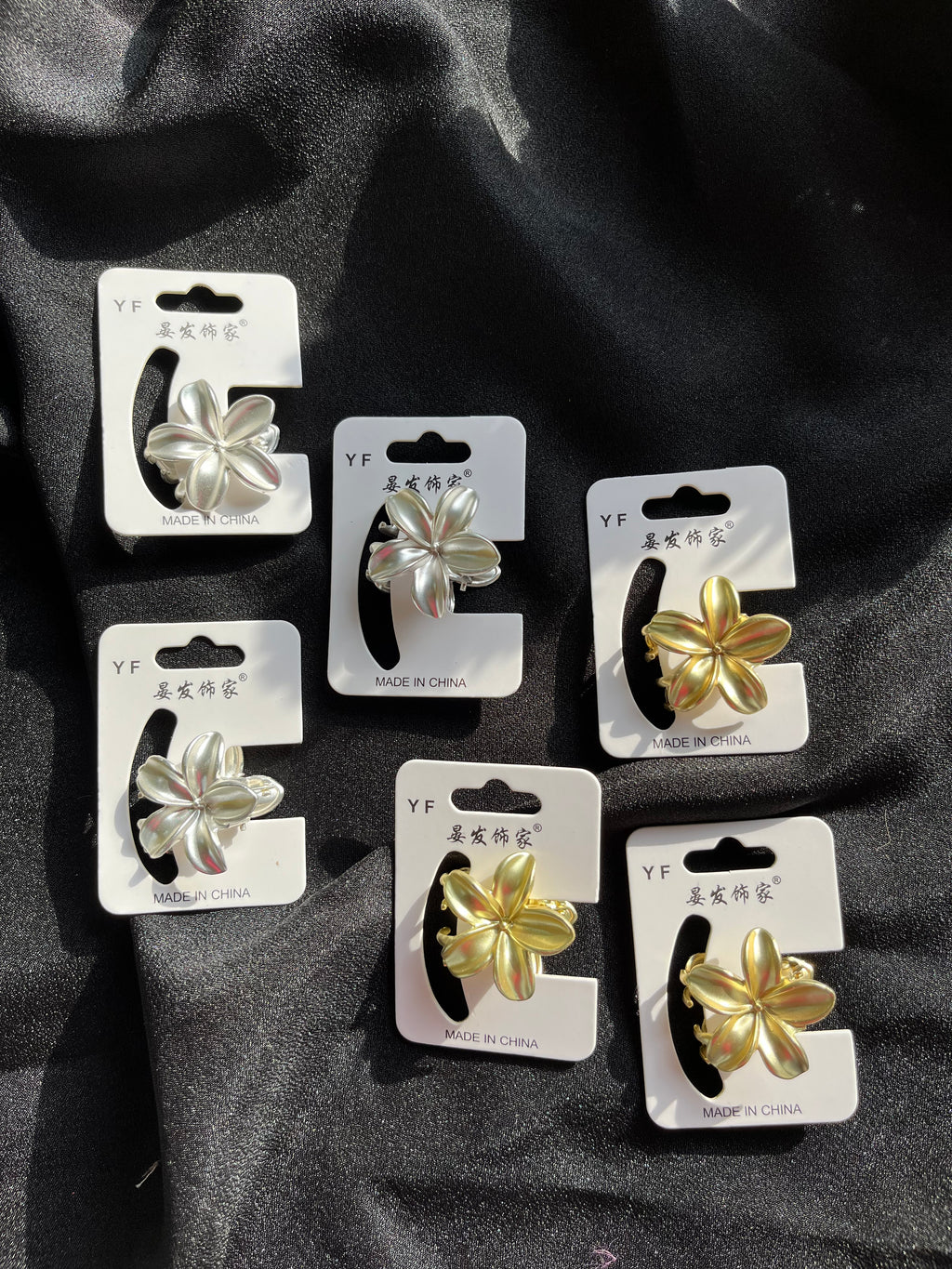 Metal Flower Claw Clip
