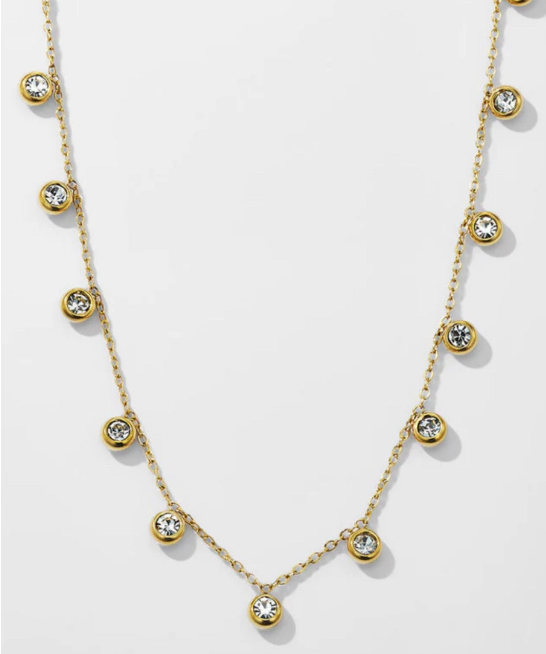 Premium minimal stone anti - tarnish necklace