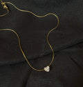 Heart Stone Anti - Tarnish Necklace