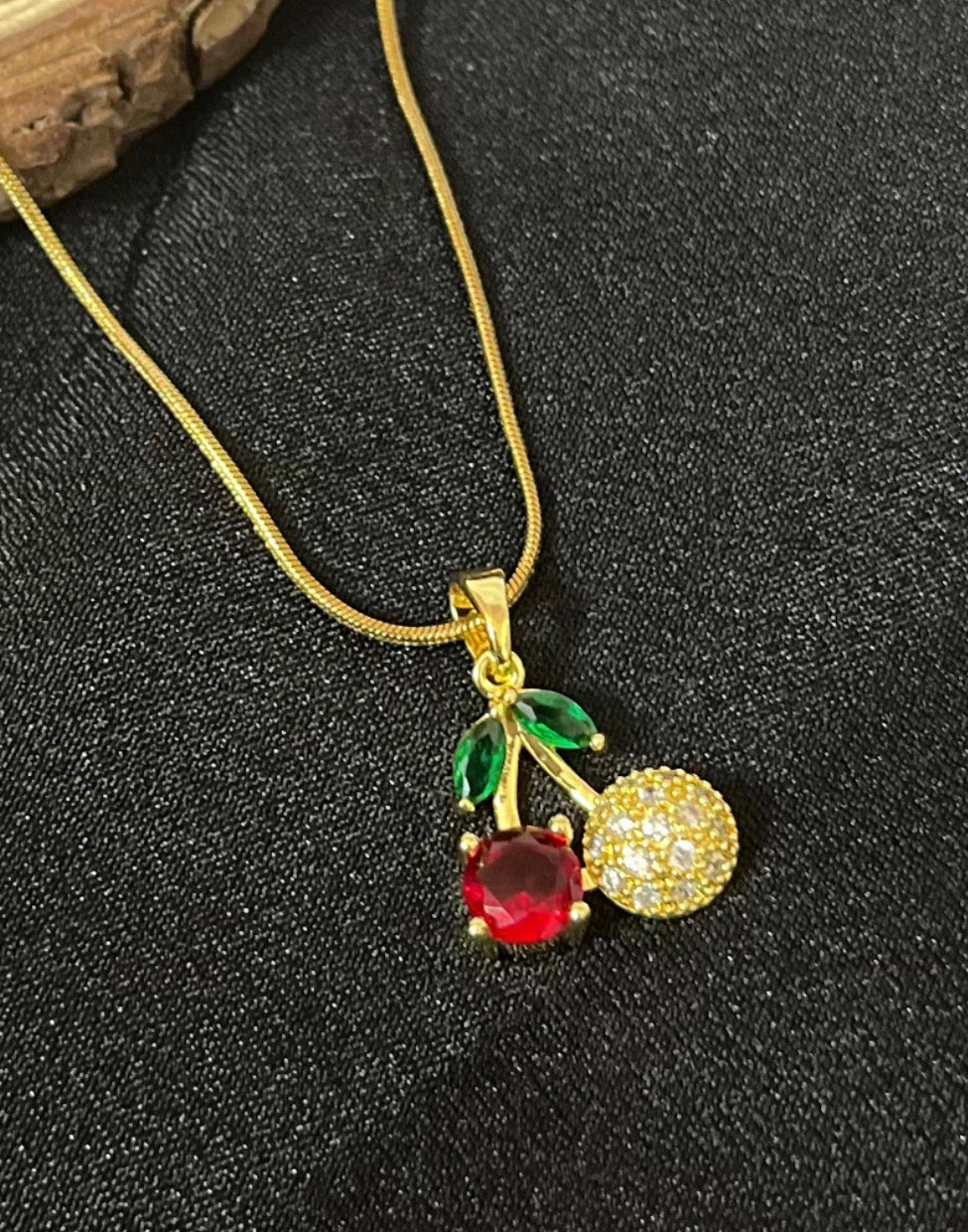 Cherry Anti Tarnish Necklace