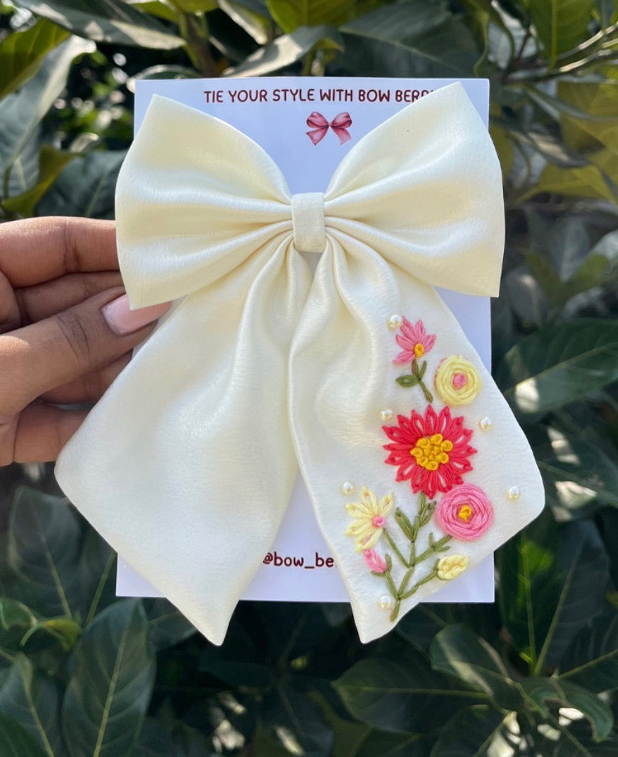 Premium Embroidery Bow