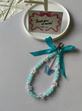 Pastel Blue Coquette Bag Charm