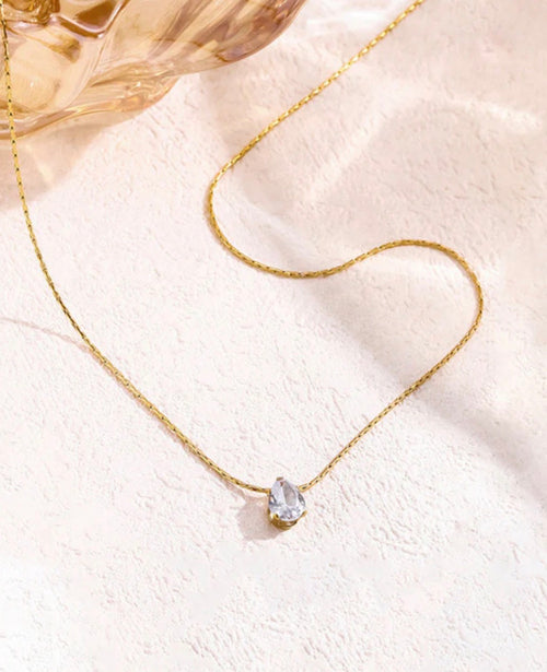 Anti - Tarnish Drop Necklace