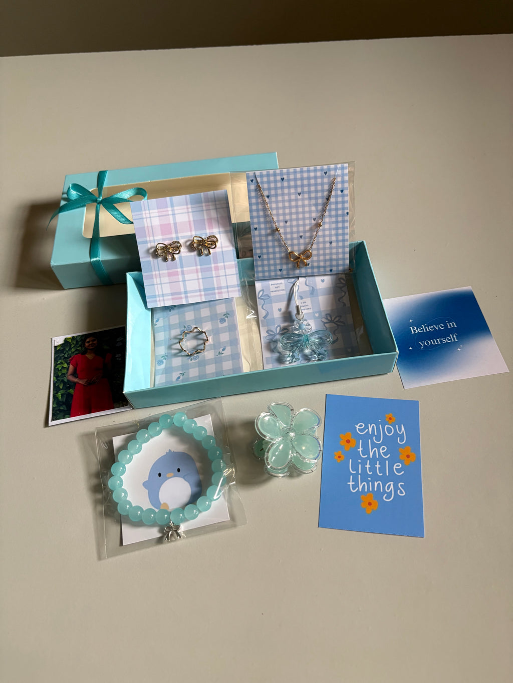 Pookie Bow Gift box (blue)