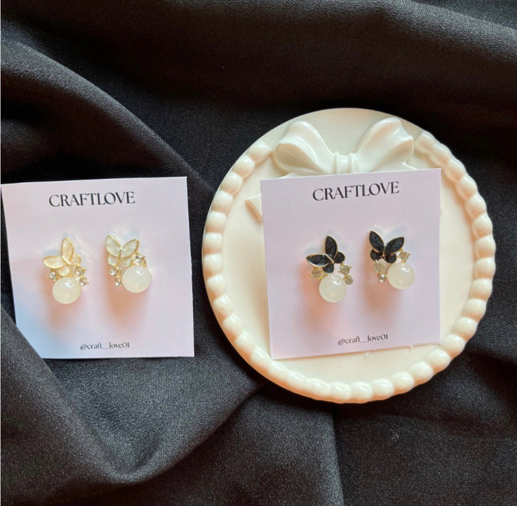 Butterfly Stone Earring