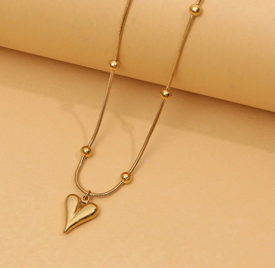 Heart Anti - Tarnish Necklace