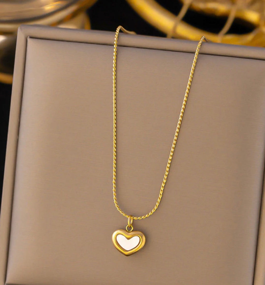 Anti - Tarnish Heart Necklace