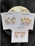 Bejewelled Pearl Earrings