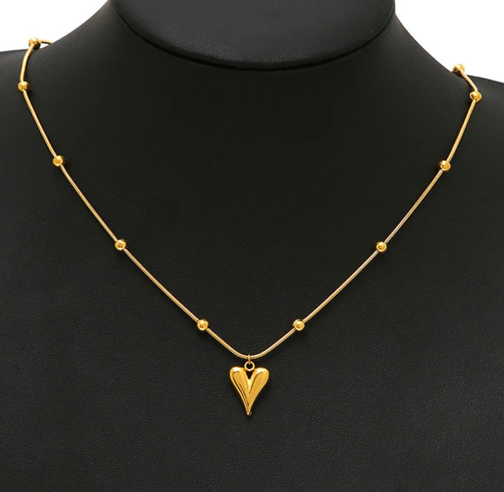 Heart Anti - Tarnish Necklace