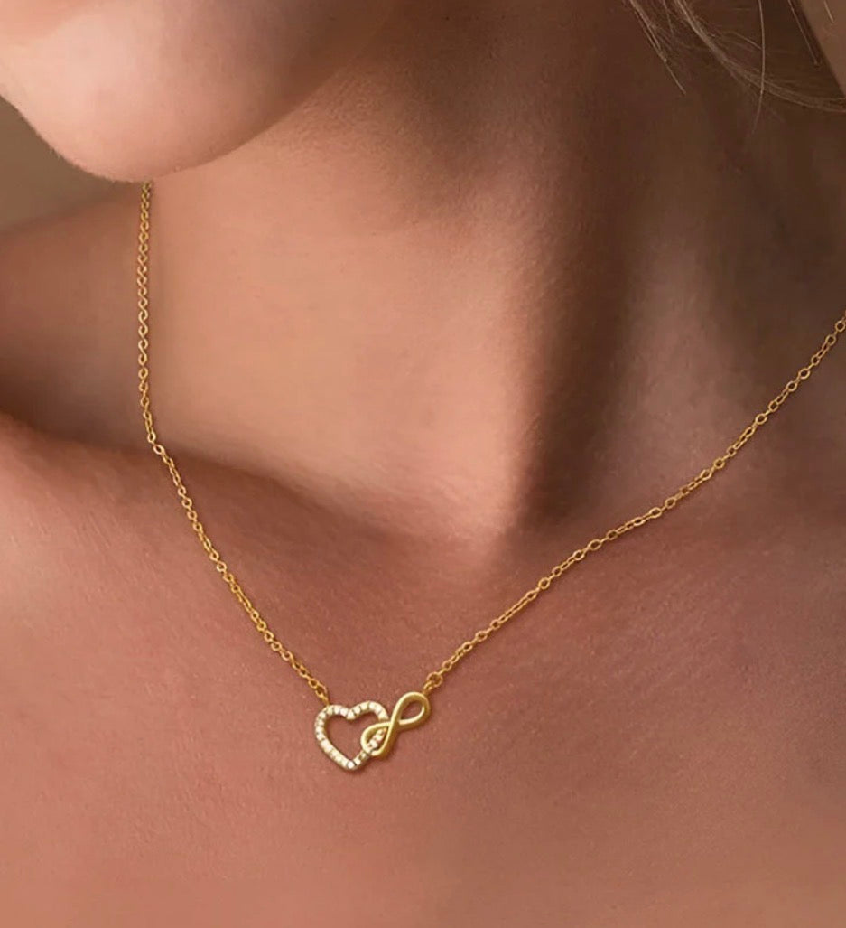 Heart Infinity Anti Tarnish Necklace