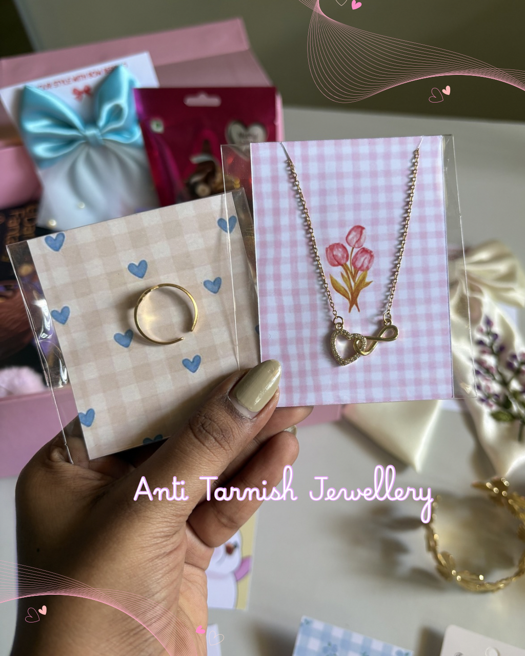 22 Gifts for 22nd Birthday (luxury hamper)with Anti Tarnish Jewellery and pop up card