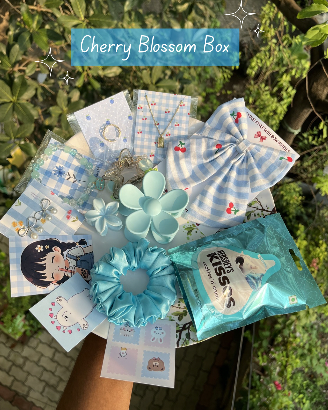 Cherry Blue Blossom Box