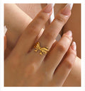 Anti - Tarnish Bow Ring