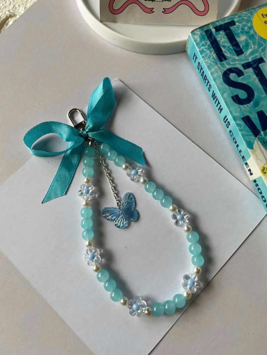 Pastel Blue Coquette Bag Charm