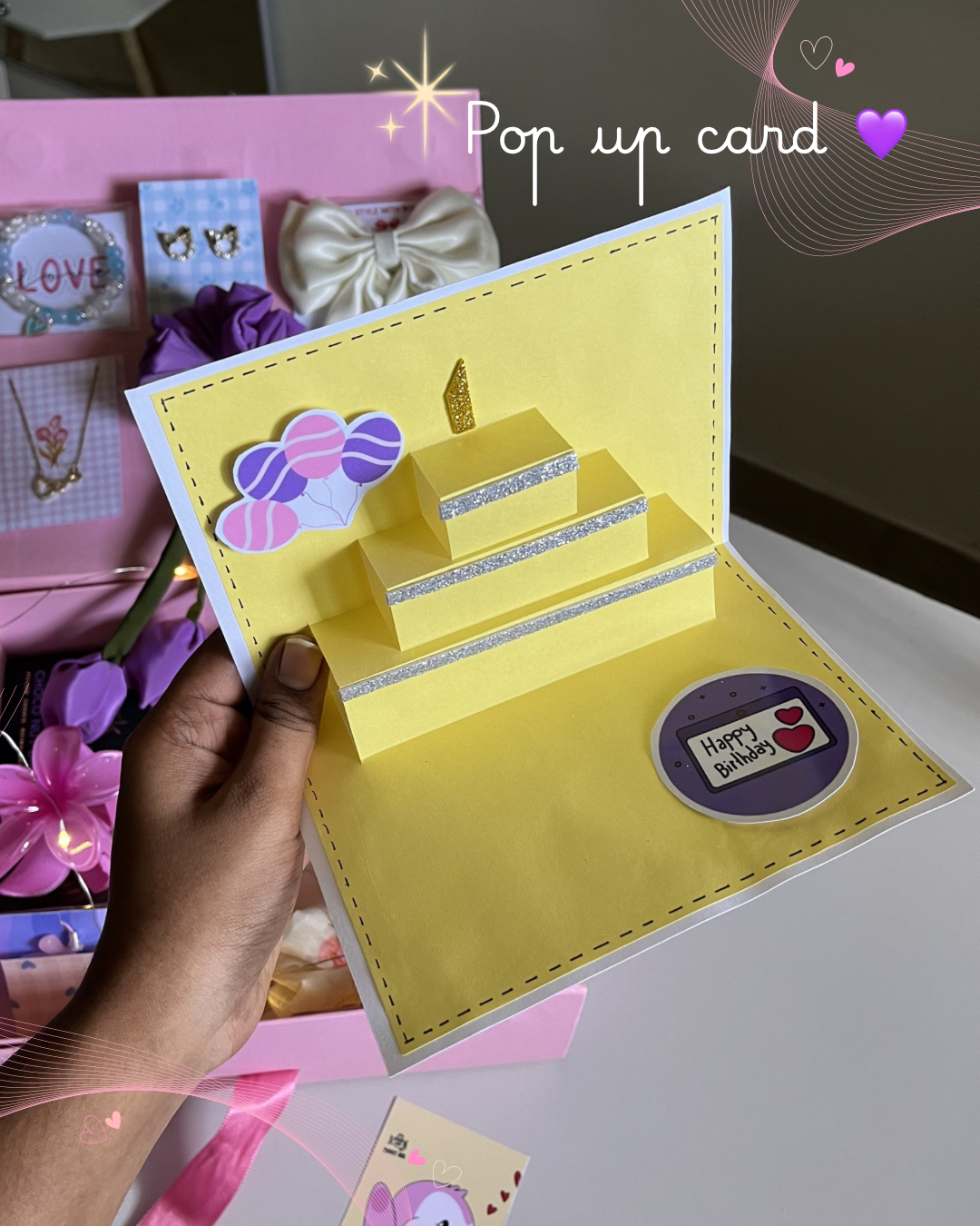 22 Gifts for 22nd Birthday (luxury hamper)with Anti Tarnish Jewellery and pop up card