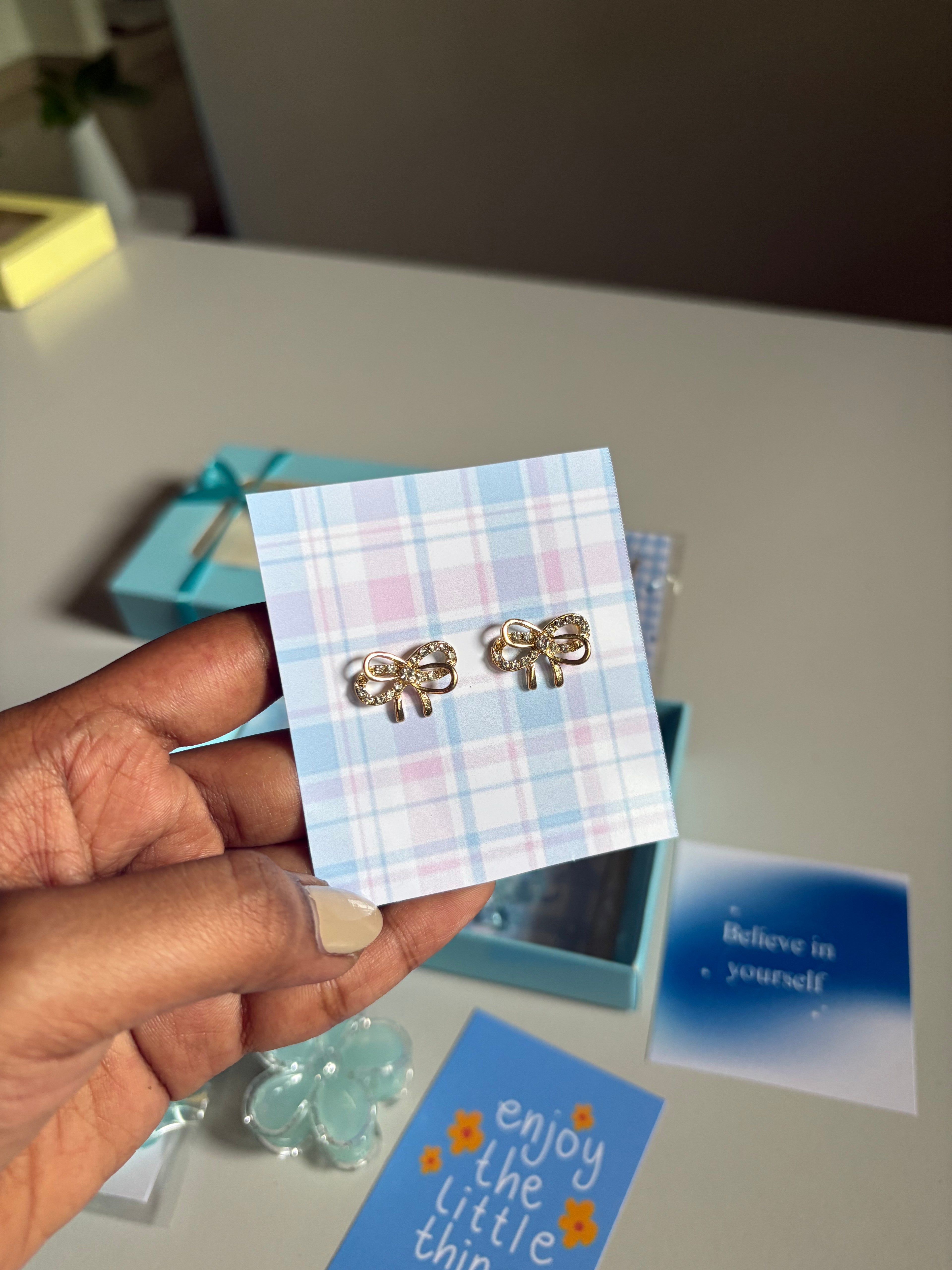 Pookie Bow Gift box (blue)