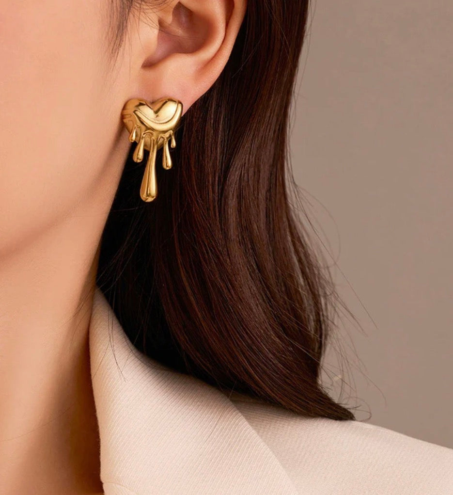 Melting Heart Earring