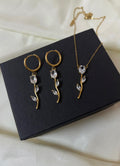 White Tulip Necklace (Anti - Tarnish)